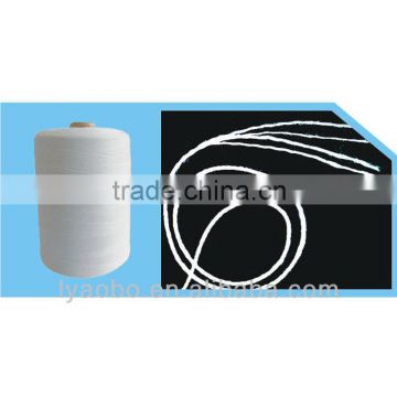 A204 raw white 100 virgin polyester industrial sewing thread