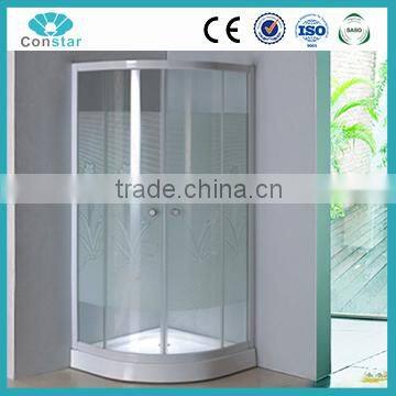 Stable modern sliding door bright shower enclosure