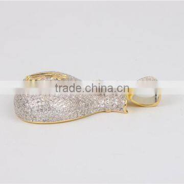 2016 Latest Hot Selling High Polished Micro Setting Hip Hop Jewelry Money Porket Pendant