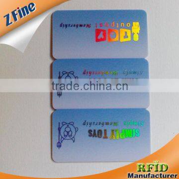 high quality CR80 Plastic Card With 2 Key Tag