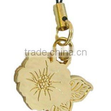 fashional metal flower form mobile phone straps