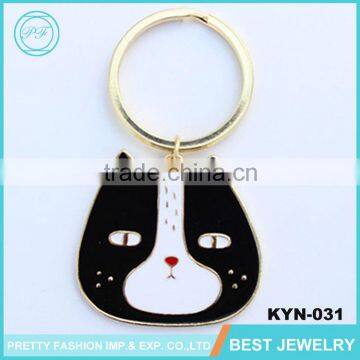 2016 New arrival Fashion Enamel Felt Fat Cat Customized Key Chains Wholesale For Sale