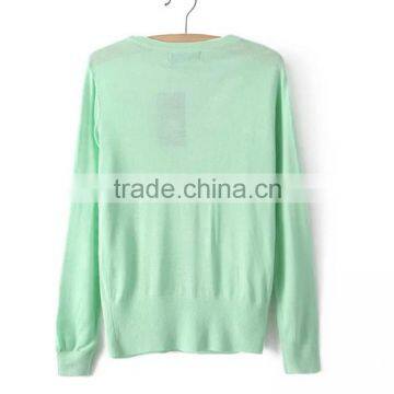 Fashion Deep V-neck Knitting Wear Thin Cardigan Coat for Laody's Wear photo-2