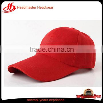 Custom curve brim snapback cap and hat red baseball hat wholesale blank baseball cap without logo