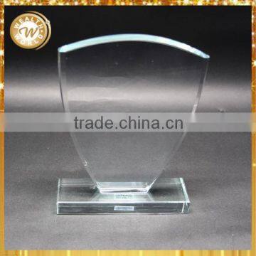 Good quality manufacture crystal glass plaque business awards