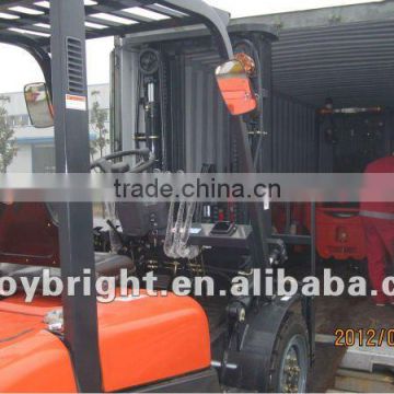 3ton Diesel Forklift with Japan engine ISUZU,cabin,solid tyres,side shifter