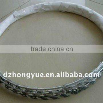 galvanized military concertina wire