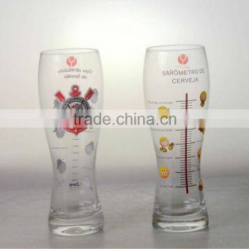 Hot sale beer glass with graduation line