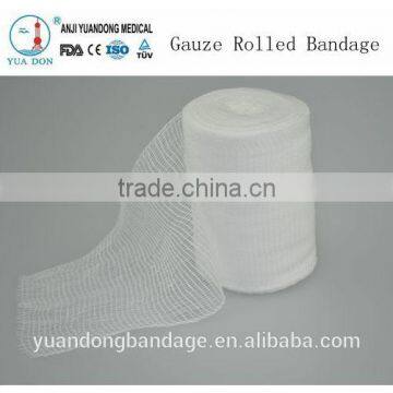 YD30665 wound cotton gauze rolled bleached bandage