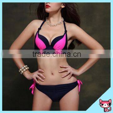 2015 Summer purple bikini swimwear set