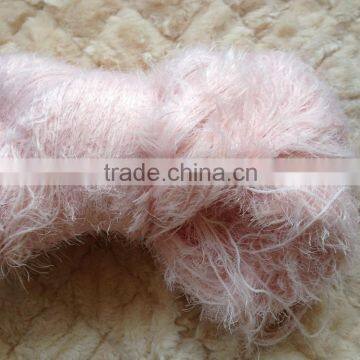 100%polyester feather knitting yarn pattern by crochet machine