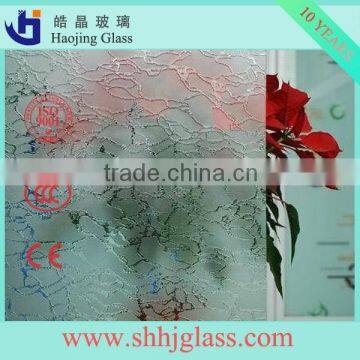 Haojing Decorative Bathroom Door Glass