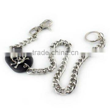 Men's Skull Biker Studded Leather Unique Wallet Chains With a Jeans Long Key Chain photo-6