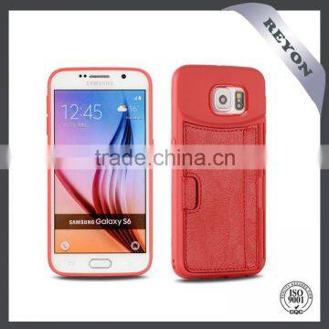 REYON card slots case for samsung galaxy S6 has black,red,pink and brown