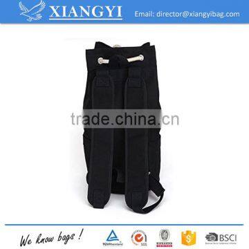 Fashionable Durable 16OZ Washed Canvas Drawstring Bucket Bag Outdoor Football Basketball Backpack photo-4