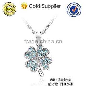 wholesale women temperamental fashion crystal ballerina pendant necklace