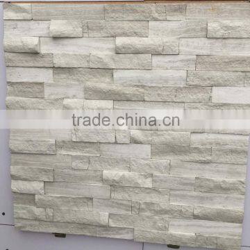 Popular Timber White Marble culture stones, Stack Stones, Ledge Stones, Veneer Stones