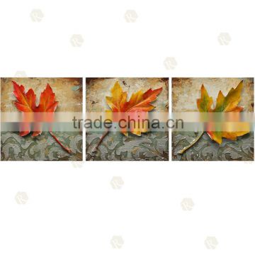 Canada Style Charming Maple Leaf Painting 3D Oil Art