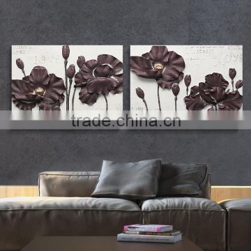 Flower Oil Painting On Canvas wall decorations fashion resin relief oil painting