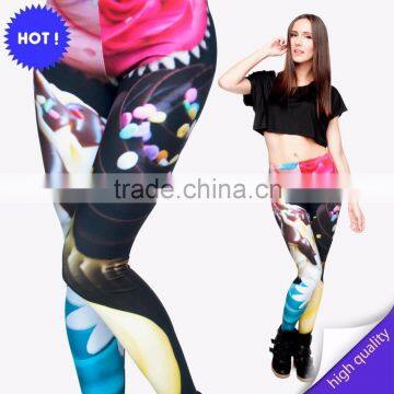 2016 digital print modern fashion sex hot jeans legging picture of jeans yoga leggings