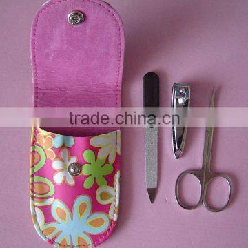 3pcs S/S Cheap Manicure Set in a Pouch