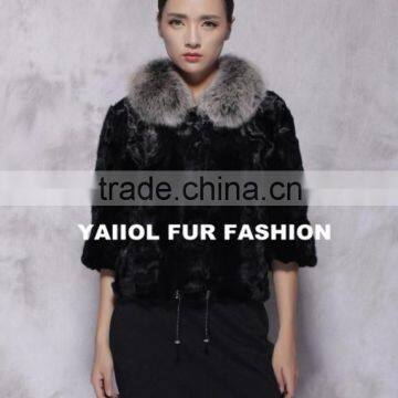 mk14268 black paw mink pieces fur jacket