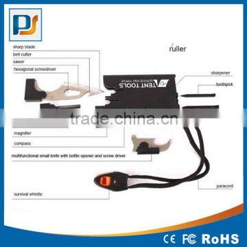 Factory Price Stainless Steel Handle Material and Multi Knife Type 11 Function Credit Card Size Pocket Survival Knife photo-5