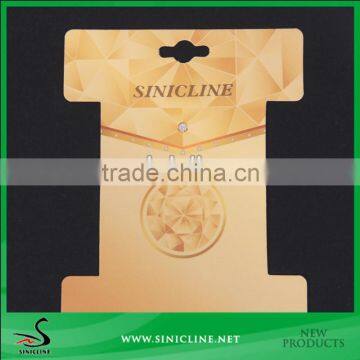 Sinicline custom printed folded necklace hanging card