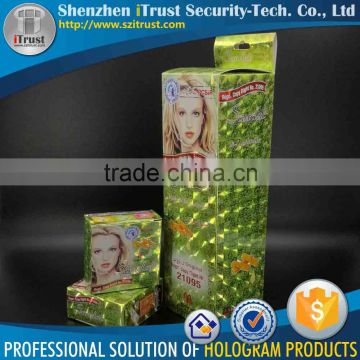 Trade Assurance Free sample Free design 3D hologram Silver paper custom box printing