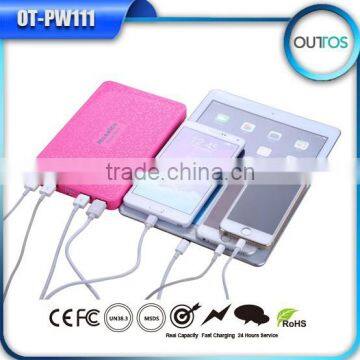 New mi power bank 16000mah with 4 USB port for mobile phone