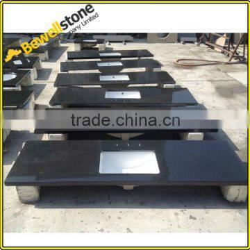 Prefabricating 108" absolutely black granite countertops