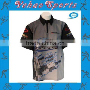 Full sublimated printing polo shirt for man with own logo