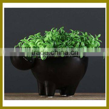 2016 modern home decor unique creative ceramic sheep shape statue for desk decor