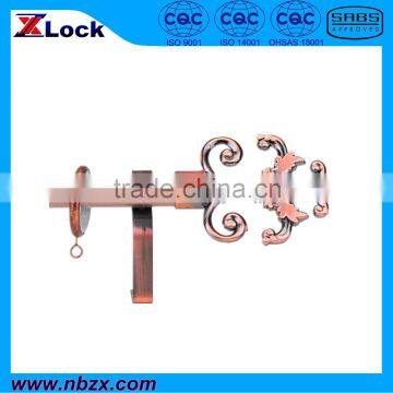 Medieval Antique copper curtain rod set (8025H2L3) from China