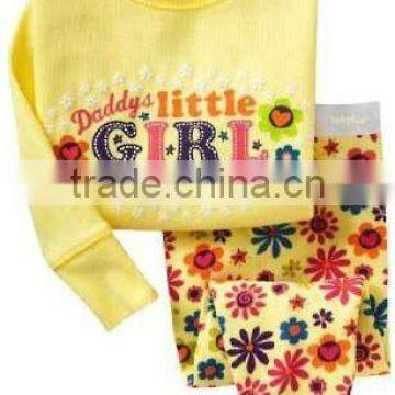 100%cotton lovely baby pajamas ,many designs of baby underwear