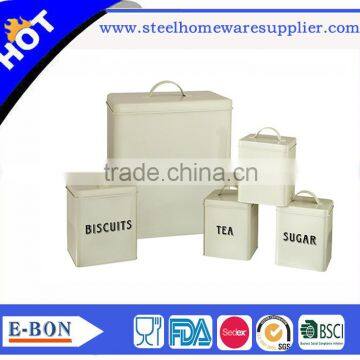 stainless bread box bread box and canister set