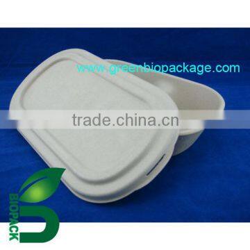 biodegradable eco freindly Food Packing container Bamboo lid