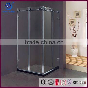 tempered glass 304 stainless steel Sliding Shower Door (KT8012)