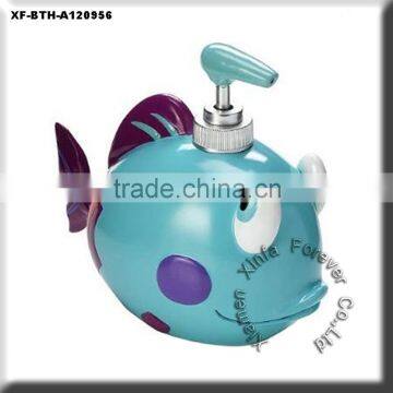 fish shaped ceramic lotion soap pump