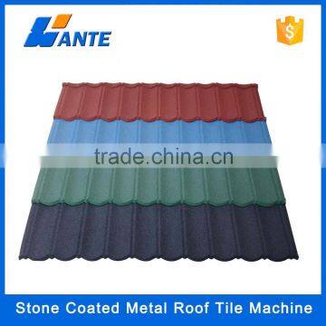 High quality aluminum zinc plate colorful stone coated metal roof tile machine, roofing hot sale in nigeria