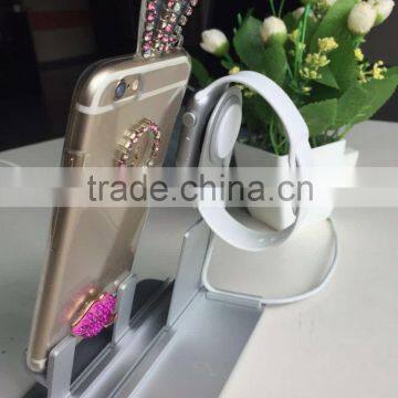 2015 Hot Selling for Apple Watch Charging Stand, for Apple Watch Stand Wood, 2 in 1 Stand Holder photo-2