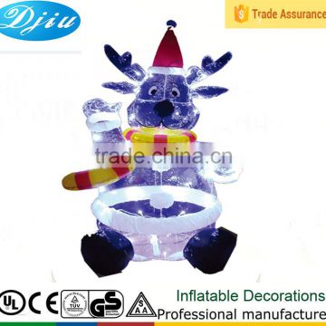 DJ-545 christmas decoration inflatable japanese bear teddy with led light outdoor