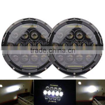 Super Bright 7 inch Motorcycle LED Projector Headlight DRL led headlamp for jee-p wrangler Harley
