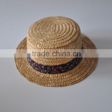 Fashion design customized plain color unisex straw hat cheap