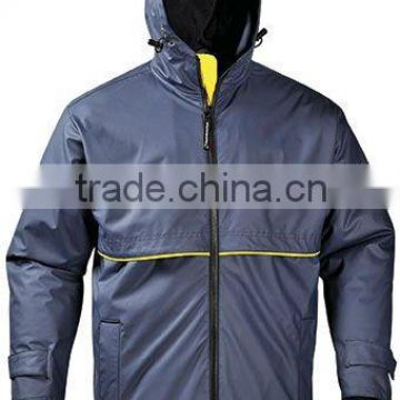 Outdoor rain jacket with padding