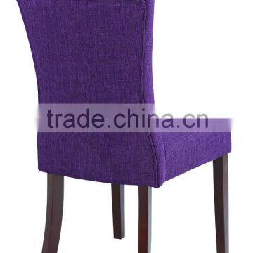 upholstery dacron fabric wooden dining chair (DO-6089)