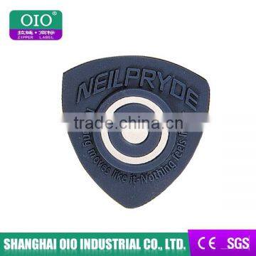 Badge shape for garments pvc label design logo for garment clothing & jeans