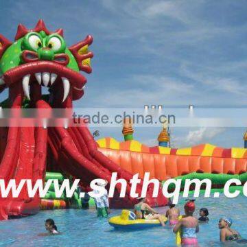 inflatable dragon pool