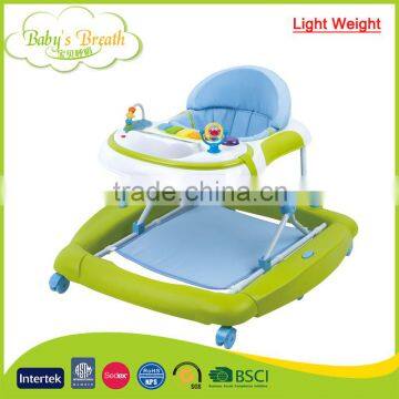 BW-28 light weight new model outdoor baby walker with stopper and seat pad