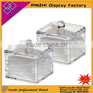 Customized high polished small clear acrylic square box